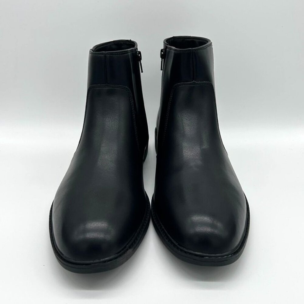 Alfani Liam Side-Zip Boots Men's Black US 13M Leather Ankle Boots - Picture 2 of 8